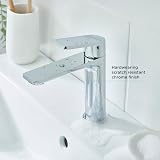 Bristan Frammento Eco Start Basin Mixer Tap with Clicker Waste Chrome view 6