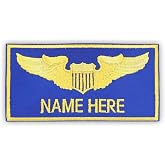 Custom Astronaut Patch Iron on to Your Flight Suite Costume with Hook Fastener Available.