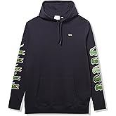 Lacoste unisex-adult Tall Fit Print Sleeve Sweatshirt