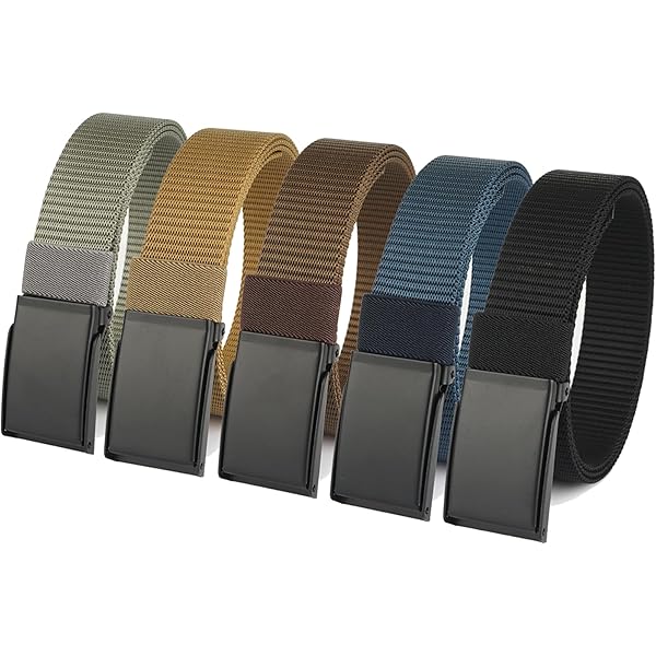 HOANAN 2 Pack Military Nylon Belt, 1.25