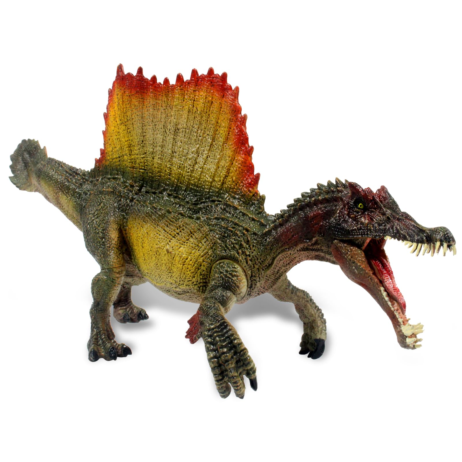 Gemini&Genius Spinosaurus Action Figure with Moveable Jaw, T-Rex Dinosaur Toy for Kids, Early Science Dino Education, Collectibl