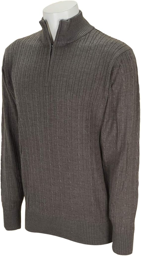 Amazon スタンリーブラッカー Stanley Blacker 中間着 セーター トレーナー ストレッチ ジップアップセーター グレー 3l セーター 通販