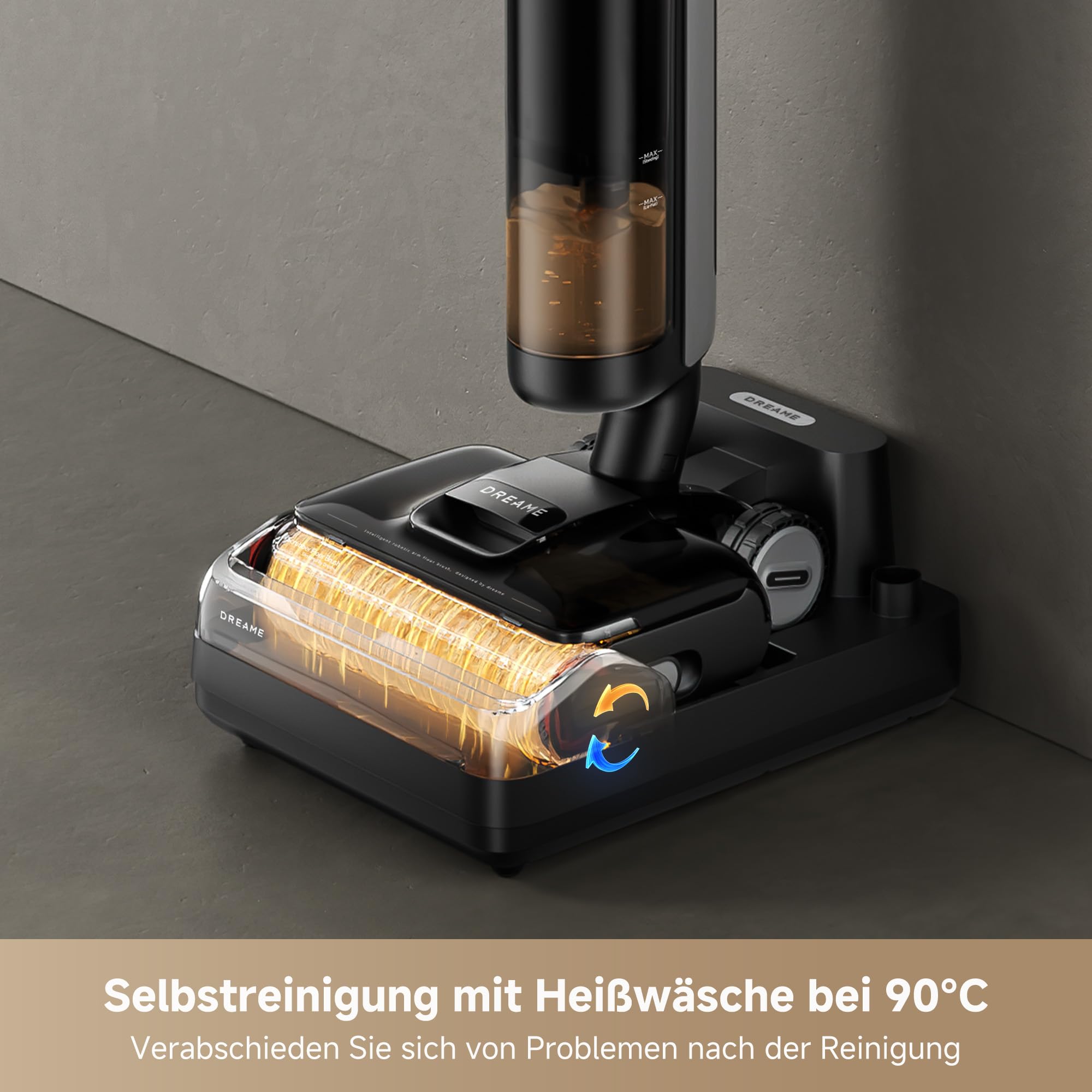 dreame H12 Pro FlexReach Nass- und Trockensauger, Flaches 180°-Design, Trocknung in 5 Minuten, 18.000 Pa Saugkraft, 90 °C Heißwäsche, Doppel-Kantenreinigung, Reinigung in 50 Minuten 6