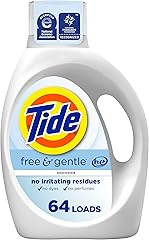 Tide Free & Gentle Liquid Laundry Detergent, 64 Loads, 84 fl oz, Tide Laundry Detergent, Clean Laundry Detergent