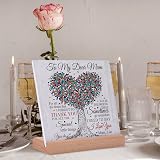Niyewsor Acrylic Plaque Gift for Mum from Daughter Son Desk Decor Birthday view 4