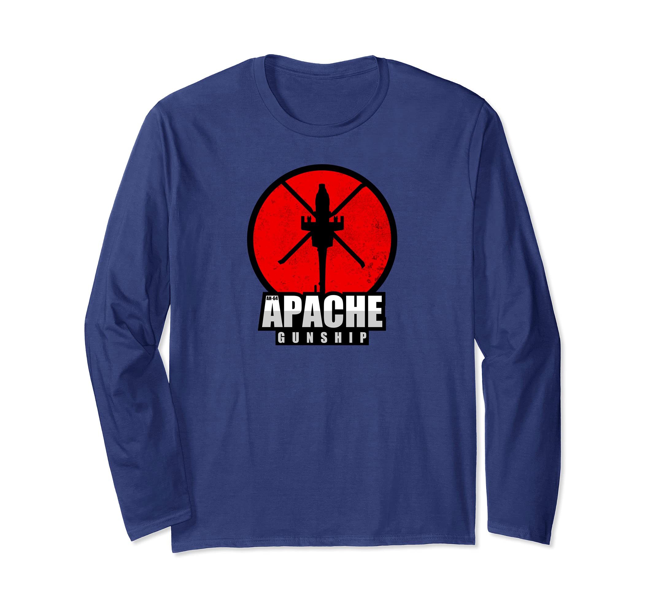 AH-64 Apache Gunship Long Sleeve T-Shirt