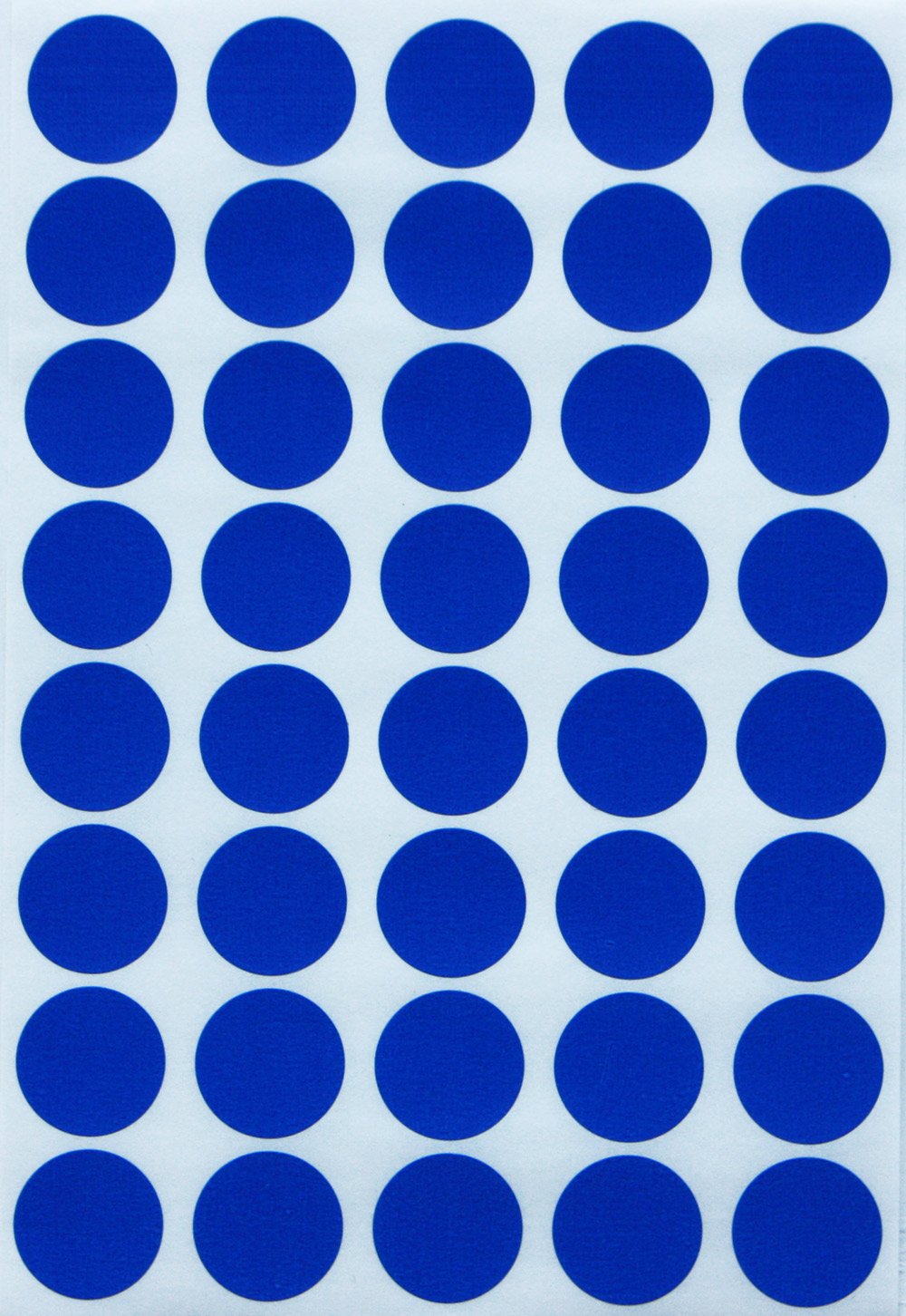 Royal Green Round Blank Sticker Color Coding Labels for Inventory and Labeling, Pricing Dot Stickers 2 cm (19 mm), 2000-Pack (Blue)