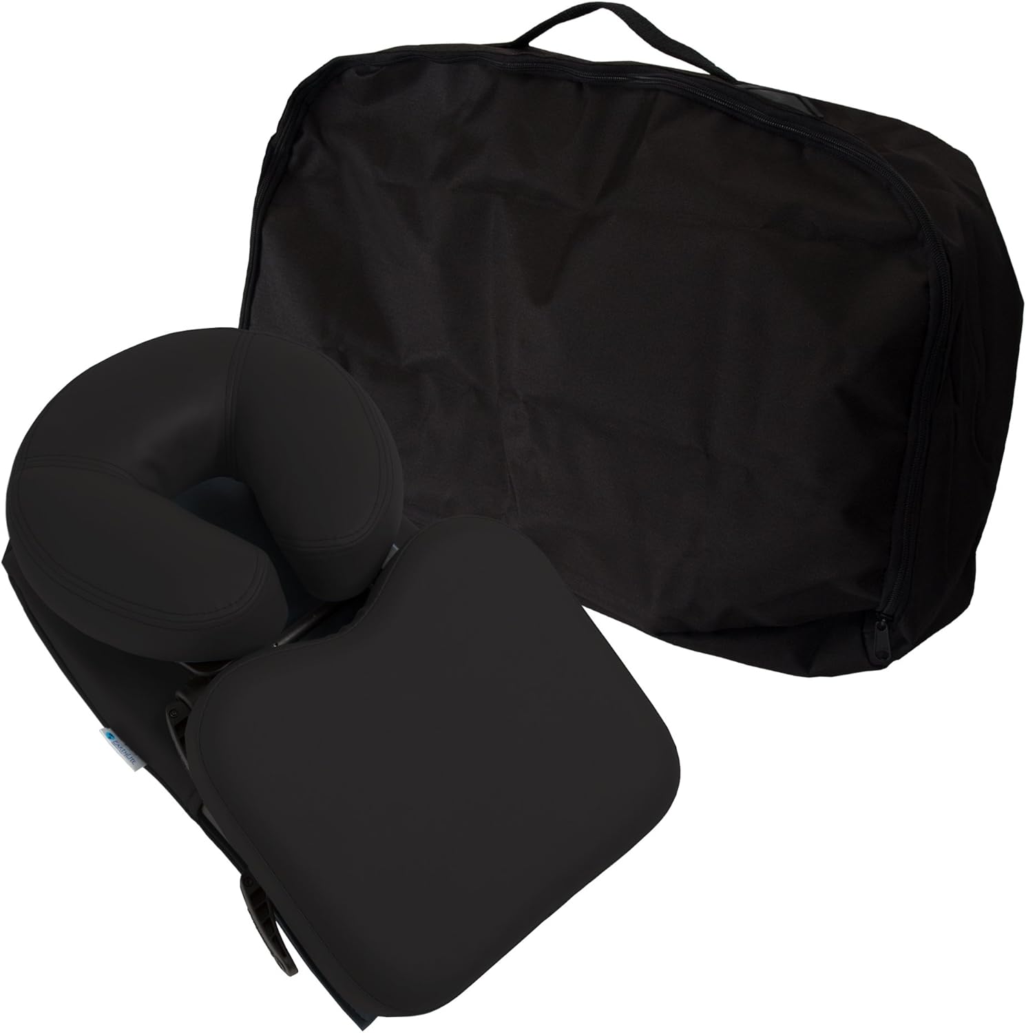 EARTHLITE Massage Kit Travelmate - Ultra-Portable Face Down Tabletop Massage System perfect for Vitrectomy Recovery & On-The-Go Massage, Black: Sports & Outdoors