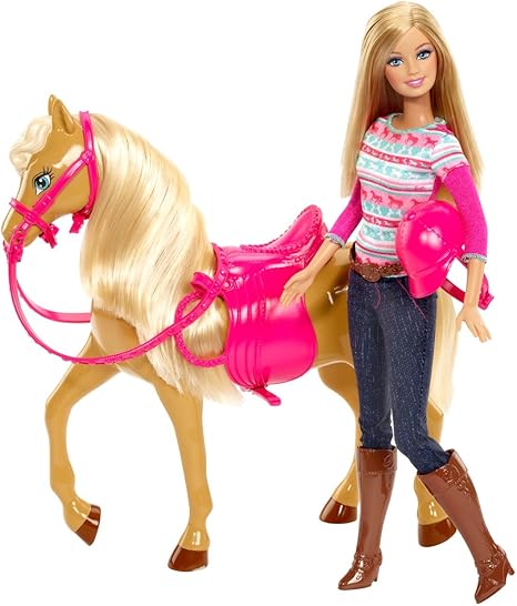 barbie doll & horse