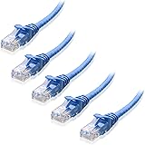 Cable Matters 5-Pack, Cat6 Snagless Ethernet Patch Cable in Blue 7 Feet