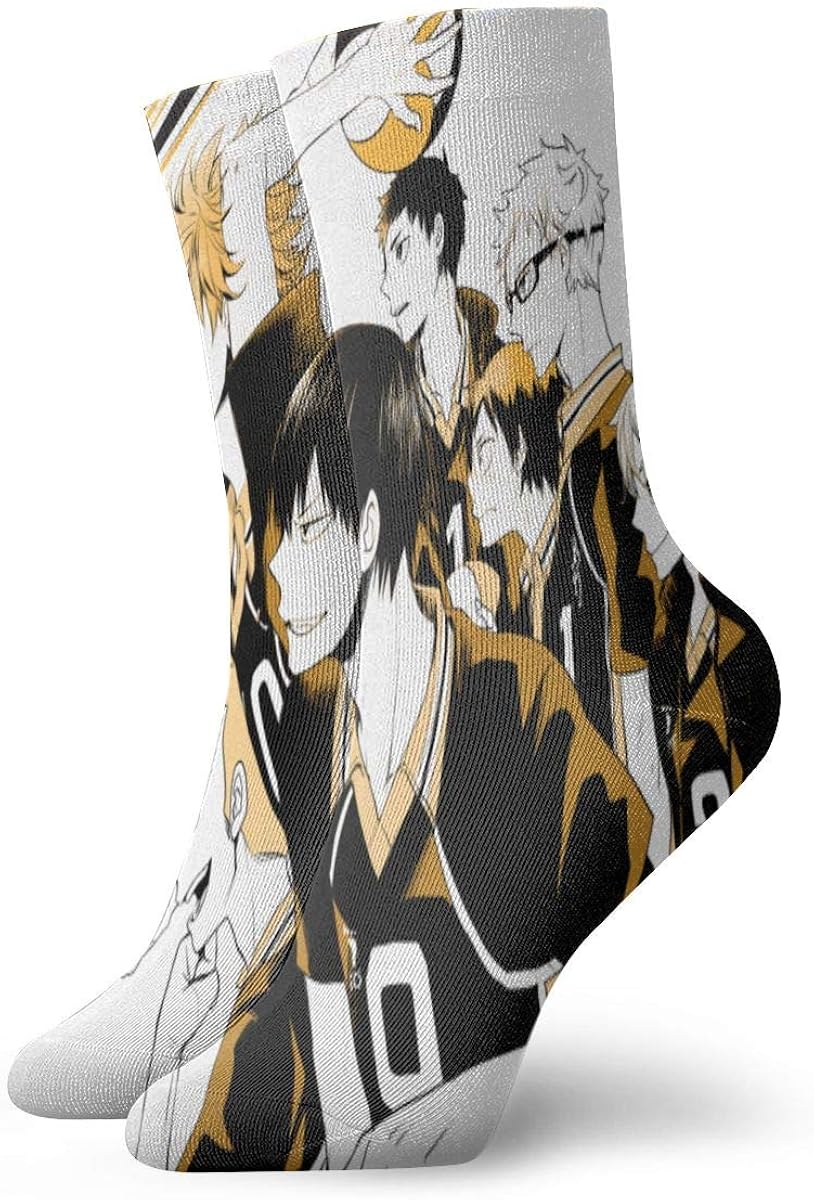 Haikyuu 2 Pairs Socks Crew Funny Casual Unisex Adult Men S Women S 