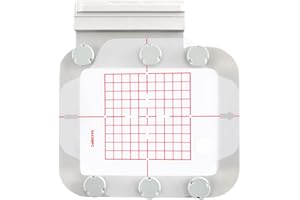 MagnaHoop Magnetic Hoop for Brother Innovis NQ1700E NQ1600E NQ1400E NQ3600D Dream Machine 2 VE2200 4000D 1500D V7 V5 VM5200 and Babylock, Metal Magnet Embroidery Machine Sash Frame (4x4-SA438M)