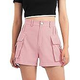 BOOPH Girls Hiking Cargo Shorts Kids Lightweight Pockets Athletic Summer Casual Uniform Shorts for Girls 6-14Y