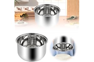 304 Stainless Steel Rice Cooker Inner Pot Replacement - Non-Tick Coating, Universal Fit for Most Rice Cookers, Durable & Easy