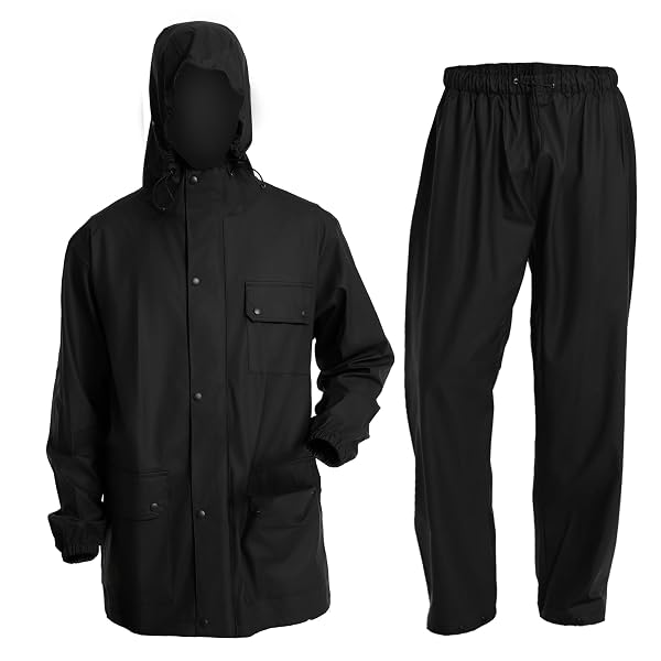 FWG WATERPROOF RAIN SUIT, CARBON BLACK, XX-LARGE
