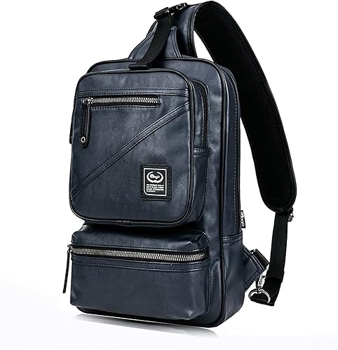 Amazon Bago ボディーバッグ メンズ ワンショルダーバッグ メンズ レザー 防水 Ipad 大容量 斜めがけ バッグ 人気 斜めがけ バッグ 自転車 バイク バッグ スーツケース