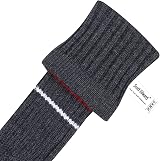 Scott Edward Knit Woods Golf Head Covers Set of 4 Grey Warning Striped 460CC view 7