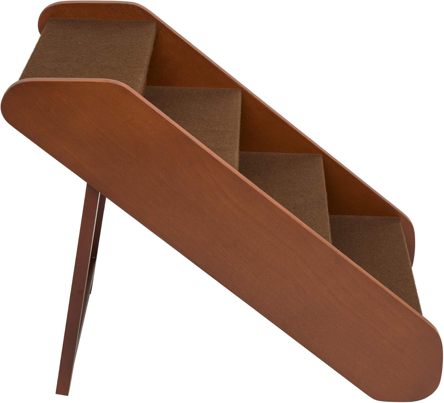 PetSafe CozyUp Folding Wood Pet Steps - PupSTEP Dog and Cat Stairs - Lightweight Durable Wooden Frame Supports up to 200 lb - Side Rails and Non-Slip Feet Provide Added Security - 25 inches : Pet Supplies