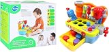 HOLA Baby Tool Bench Toy for 1-2-3 Year Olds with Shape Sorter Lights Sounds view 7