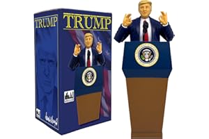 Figures Toy Company President Trump Talking Figure with Deluxe Articulation & Podium