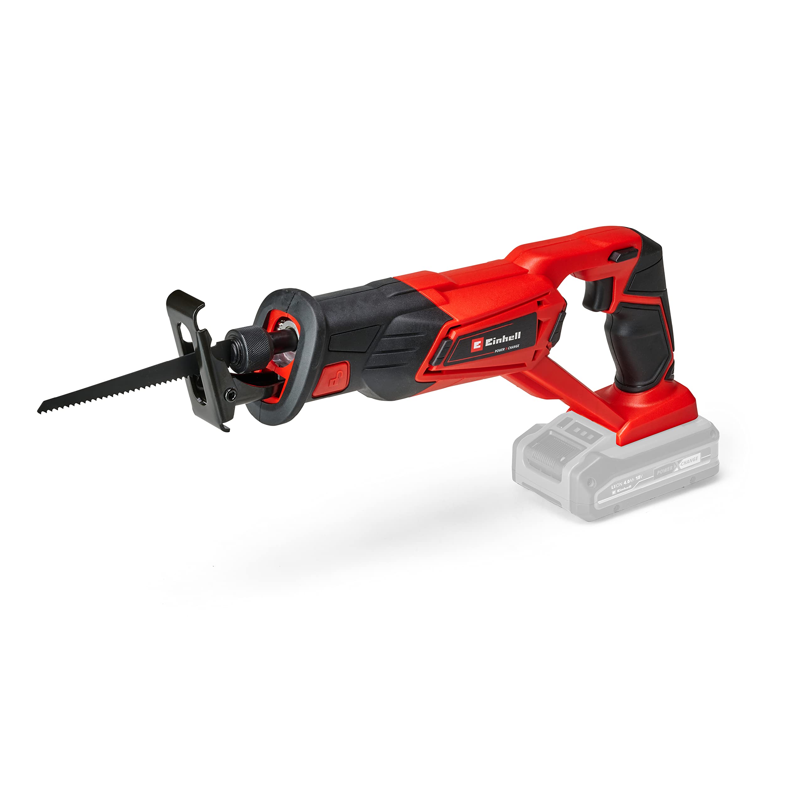 Einhell Cordless Reciprocating Saw 18V Power X-Change, 22mm Stroke, Electric Saw to Cut Wood, Plastic and Metal, Without Battery TE-AP 18/22 Li Solo