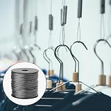 ZEONHAK 1mm Stainless Steel Wire Rope Cable 400ft Aircraft Wire with 100 Clamps view 7