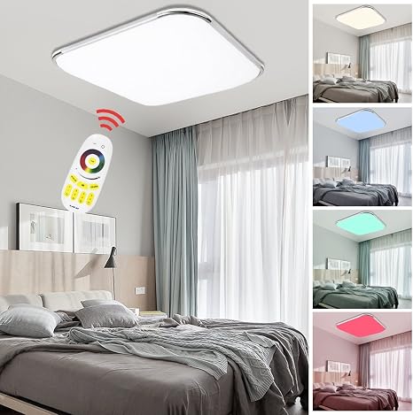 Hengda 24w Rgb Luminosita Regolabili Plafoniera A Led Rgb Con Telecomando Colore Chiaro E Luminosita Regolabili Illuminazione Moderna A Soffitto Per Sala Da Pranzo Amazon It Bellezza