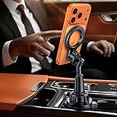 Miracase for MagSafe Car Mount, [Strong Magnetic] 2026 Hands Free Phone Holders for Your Car, Universal Cup Holder Phone Holder for iPhone 17 16 15 14 13 12 Pro Max, Samsung &amp; More Smartphones