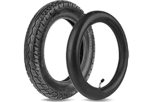 STAIBC Heavy Duty 12.5x2.25 (12-1/2 x2-1/4) Tire & Inner Tube Set with Angled Valve Stem for Electric Scooters Razor Pocket Mod, Currie, Schwinn, GT, IZIP, eZip