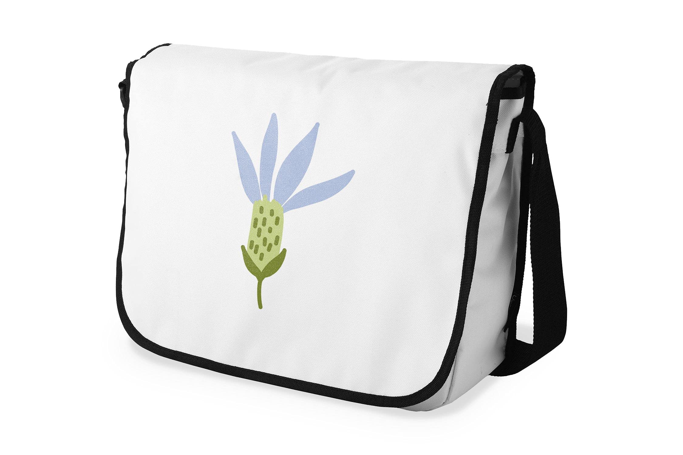 Bonamaison Digitally Printed Messenger School Bag with Black Strap for Students, Cross Body Bag, Courier Bag, Shoulder Bag for School, Back to School, Size: 29x36 Cm