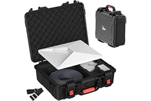 MEKEET Starlink Mini Case, IP67 Waterproof Hard case Fits Star Link Mini Dish, Portable Shoulder Dual Carry Options with Prec