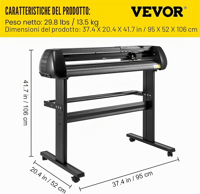 28 pollici Taglierina per plotter da vinile base macchina da taglio vinile con plotter da supporto Creazione di segni di velocità di forza regolabile