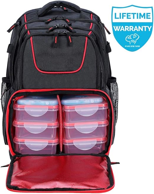 519 Fitness Meal Prep Mochila térmica impermeable para almuerzo ...