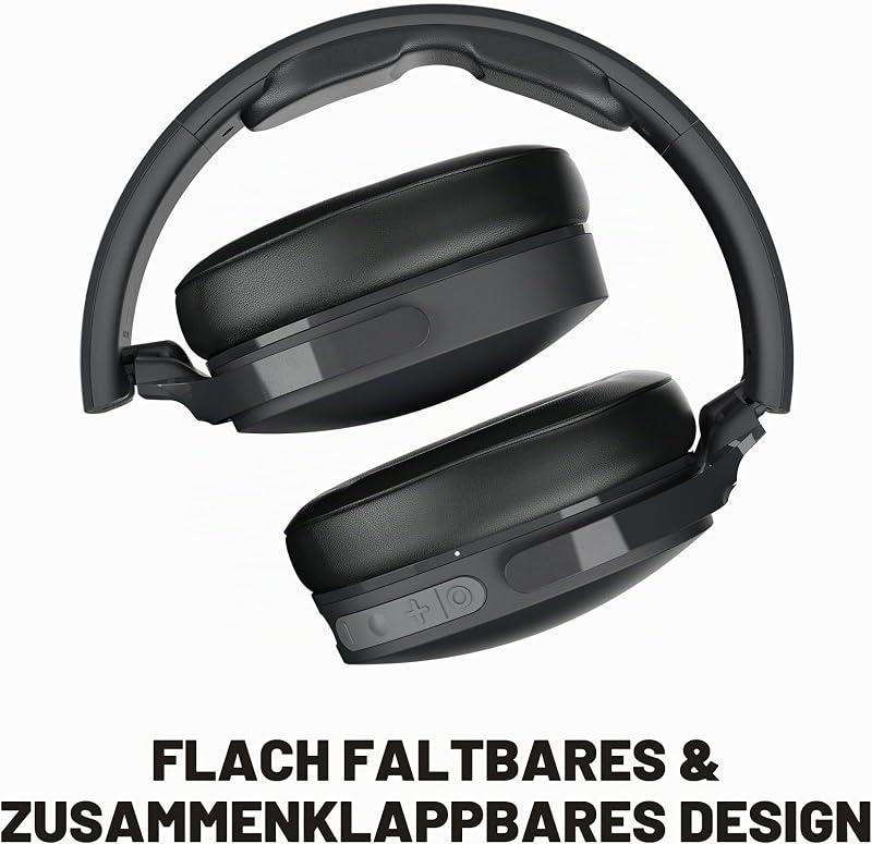 Hesh Evo Wireless Bluetooth Over-Ear-Kopfhörer, schallisolierender Passform, 36 Stunden Akkulaufzeit, leichtem Klappdesign - Schwarz