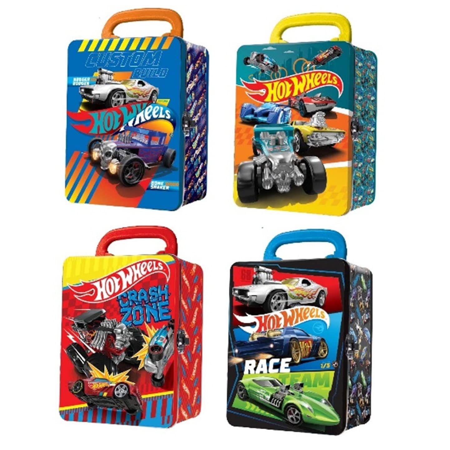 Intek Hot Wheels 1/64 Metal Car Carry Case 1 Random Style Provided | 18 Vehicles Storage & Organiser (AN-HWCC2)