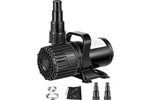 VIVOSUN 1600 GPH Submersible Water Pump with Barrier Bag, 100W Pond Pump, Ultra Quiet Aquarium Pump with 14FT. Lift Height fo