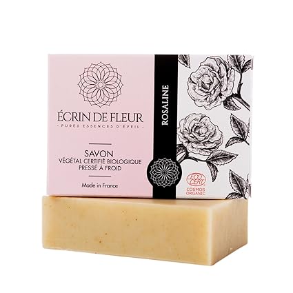 écrin De Fleur Savon Artisanal Certifié Bio à La Rose Savon Surgras Naturel Visage Corps Savon Saponifié à Froid Savon Doux Au Subtil Parfum