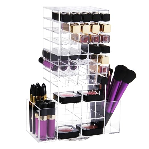 title=Lifewit Porta Cosmetici Organizer Rotante per Rossetti Pennelli da Trucco Makeup