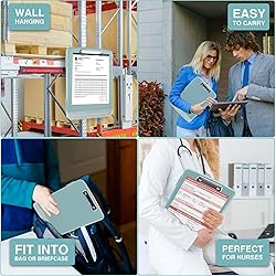 Sooez Clip Boards 8.5x11 with Storage, High