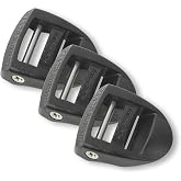 Sea to Summit Field Repair Buckle, Ladderlock 1 Pin - 25mm / 1in, 3-Pack | Durable field repair buckle with a removable stainless pin quickly replaces broken ladderlock buckles on gear straps