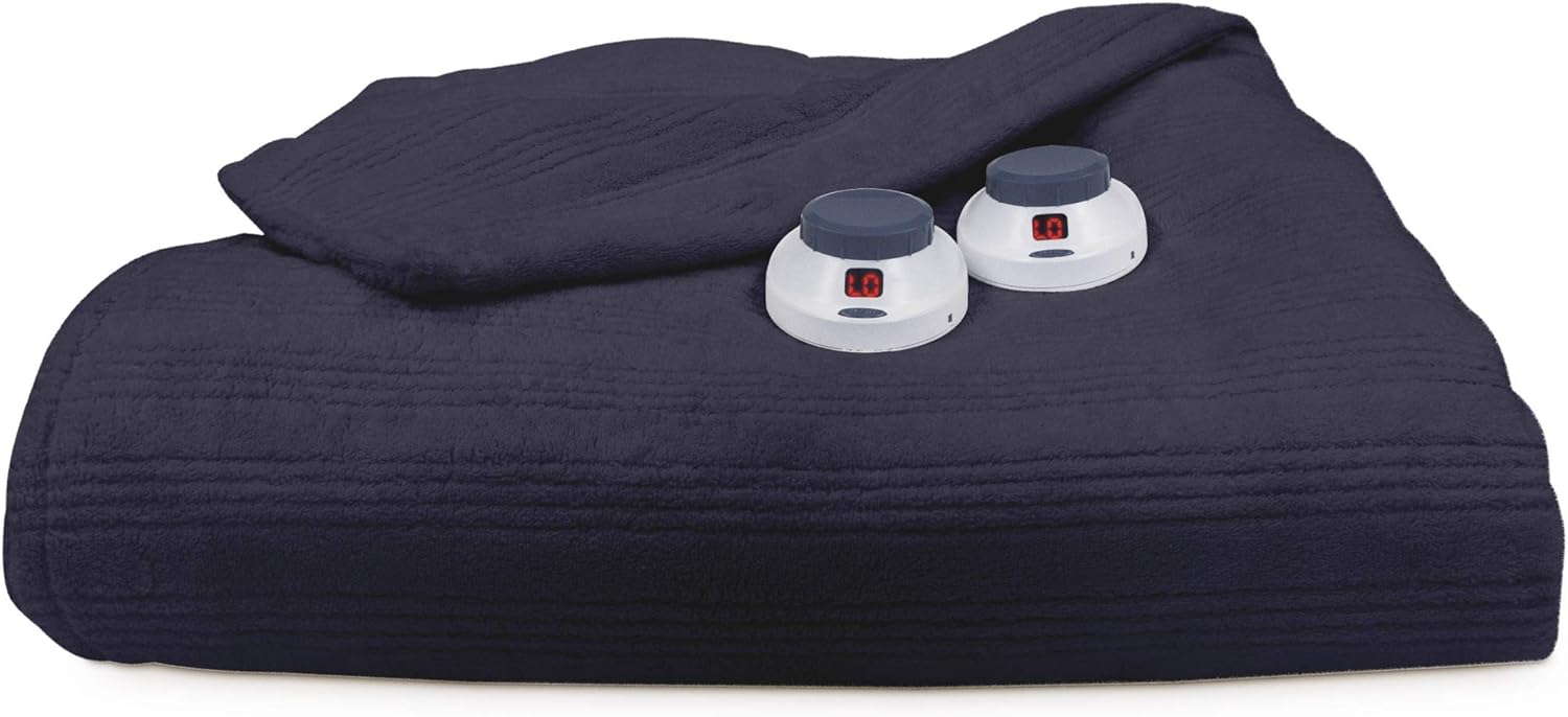 SoftHeat by Perfect Fit | Ultra Soft Plush Electric Heated Warming Blanket with Safe & Warm Low-Voltage Technology, King, Natural: Home & Kitchen
