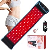 feangli Red Light Therapy Belt with 3-in-1 Chips LED 850nm 660nm(Corded) | Wearable Near-Infrared Light Wrap with Timer, Home Office Use for Lower Back Shoulder, Gift for Women Men Mom Dad
