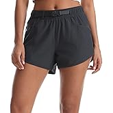 Rrosseyz Women’s Hiking Shorts with Pockets Quick Dry Stretch Workout Shorts for Outdoor Casual and Travel
