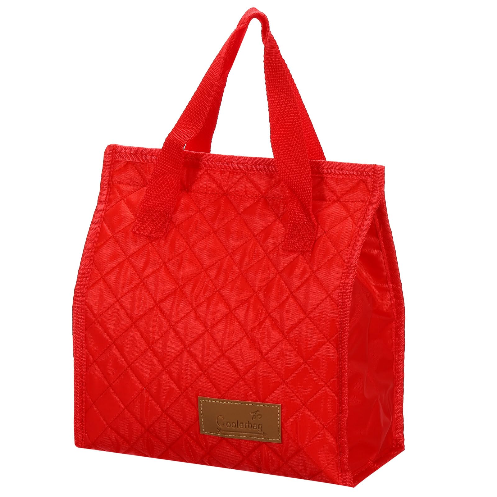 PATIKIL Lunch Box for Women/Men, Insulated Cooler Lunch Bag Thermal Tote Bag Reusable Lunch Container 9.8x4.7x9.1 Inch for Work Picnic Outdoor, Red