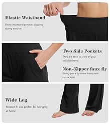 Talovee Yoga Pants Women Wide Leg Pants High Waist