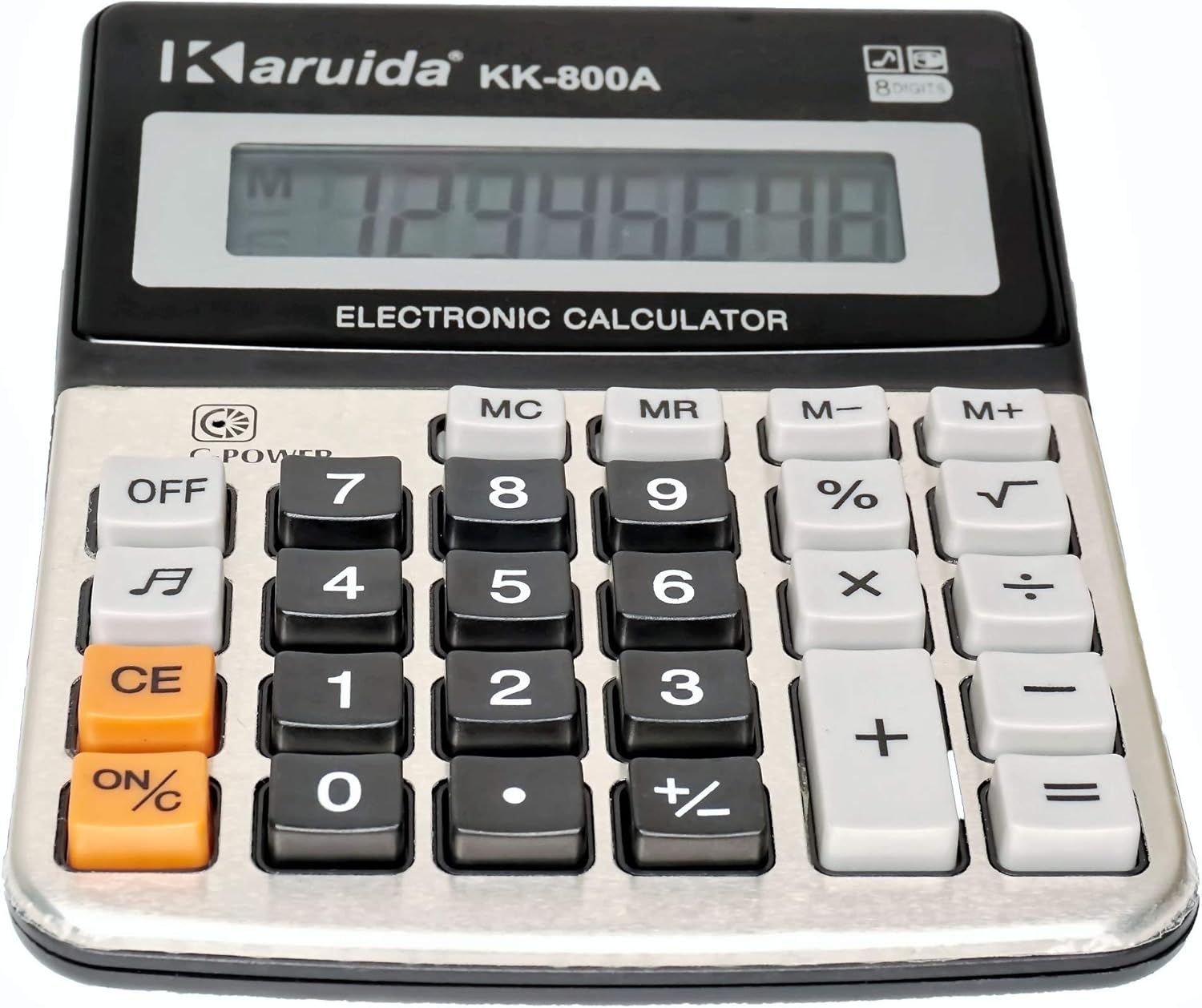 Karuida Bulk Calculators Dual Power 8 Digit Large Display Aluminum