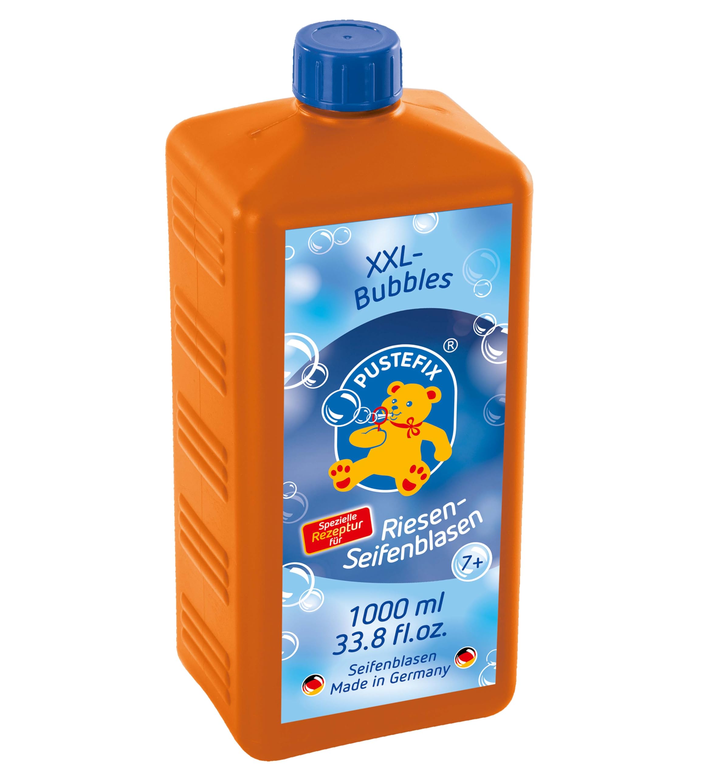 PUSTEFIX XXL Bubbles Refill bottle Maxi, 1L Bubble Solution, Colourful Bubbles, Made in Germany, Soap Bubbles Toy for Children's Birthdays, Weddings, Parties