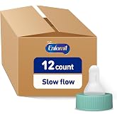 Enfamil Slow-Flow Soft Nipple for premature Infants , 12 CT | Slower flow, Latex Free, Ready to Use