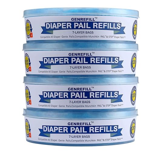 munchkin diaper pail refills compatible with diaper genie