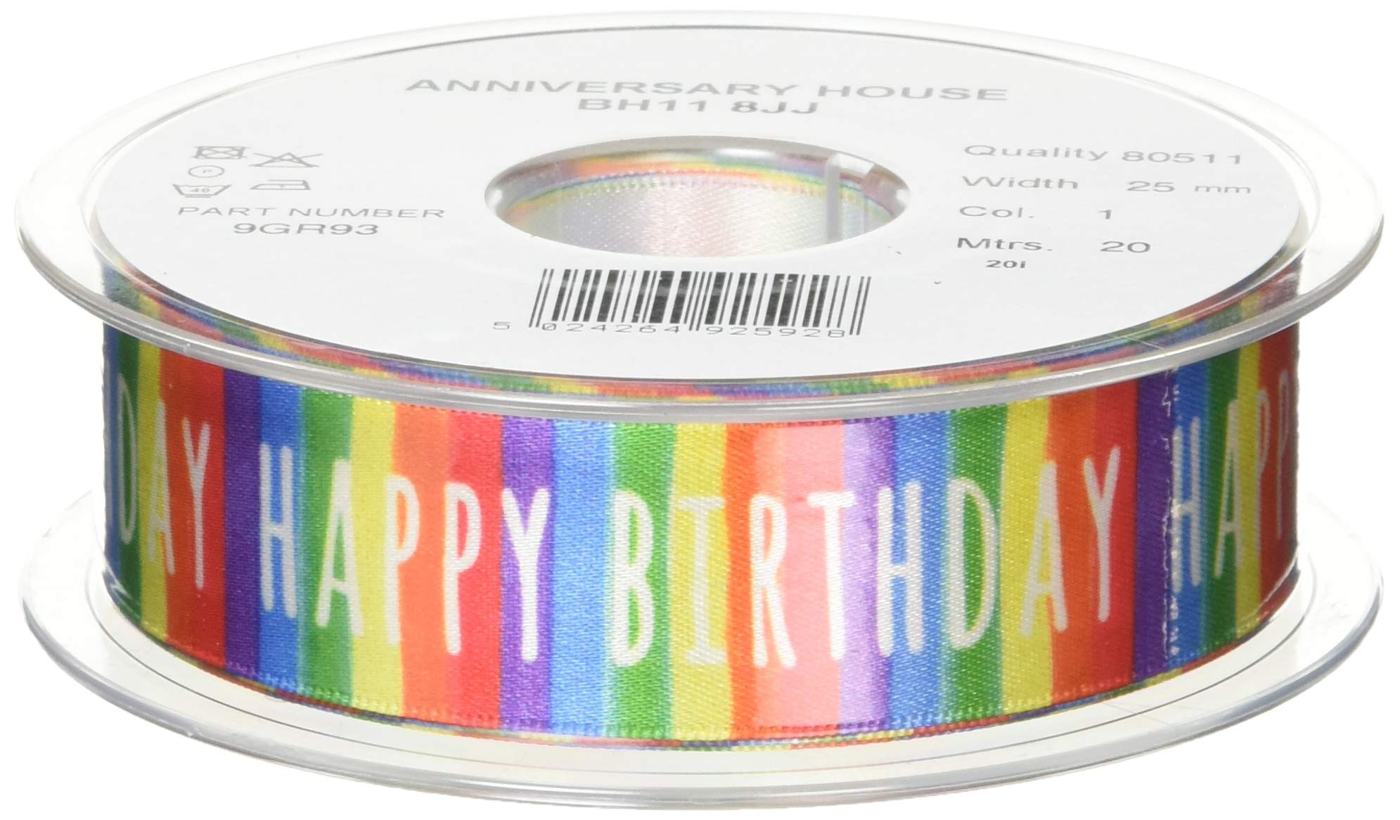 Anniversary House Birthday Stripe Cake Ribbon Reel
